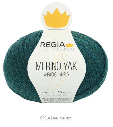 Regia Merino Yak Teal