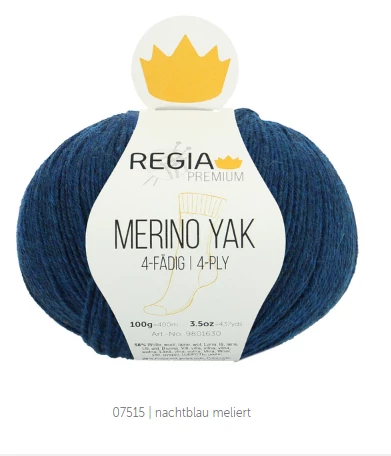 Regia Merino Yak Petrolkék