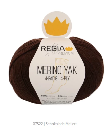 Regia Merino Yak Csokoládébarna